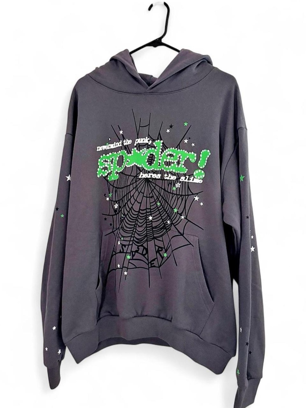 Sp5der Punk V2 Hoodie ‘Slate Grey’